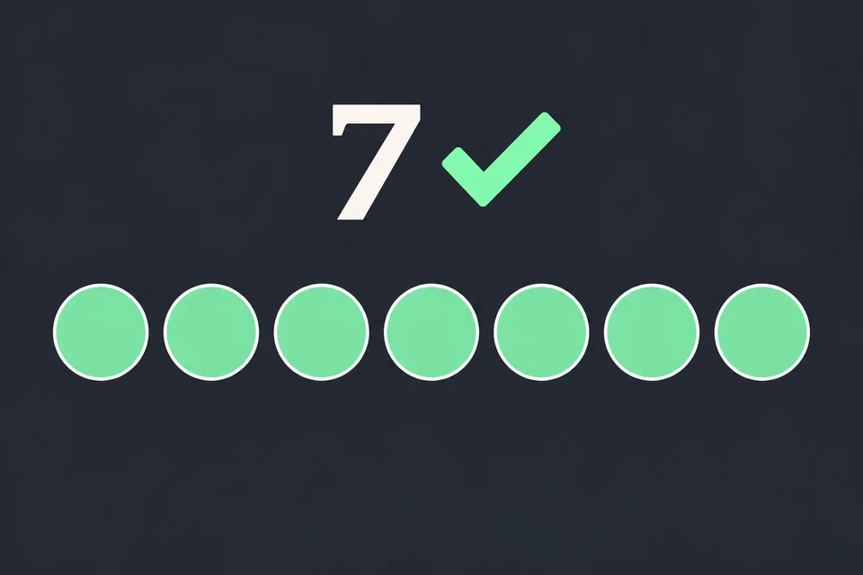 Concludi. Nessun divisore tra 2 e ⌊√7⌋: 7 è primo.
